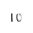 Earrings Black Sara Silver
