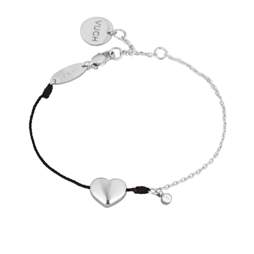 Bracelet Shiny Heart Black