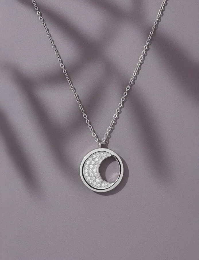 Necklace Moon Silver