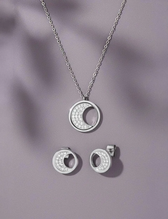 Necklace Moon Silver
