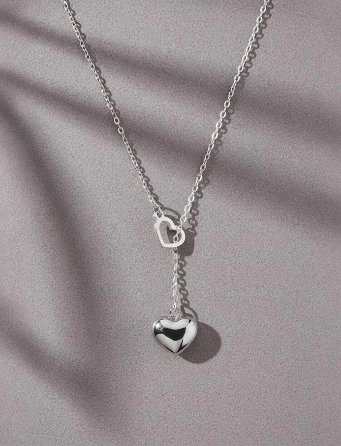 Necklace Sweet heart Silver