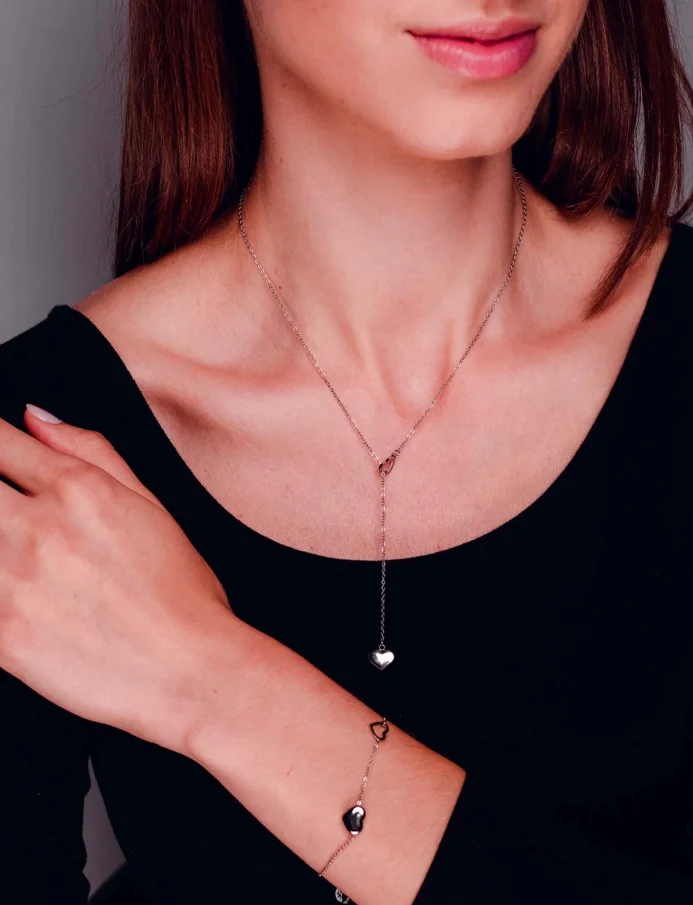 Necklace Sweet heart Silver
