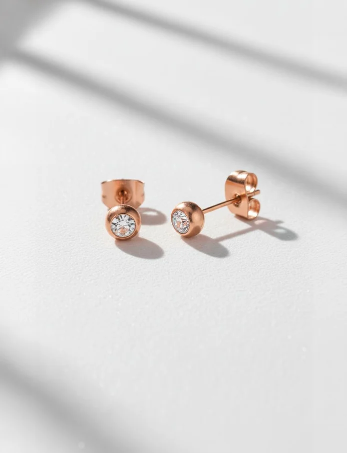 Earrings Gem Rose Gold