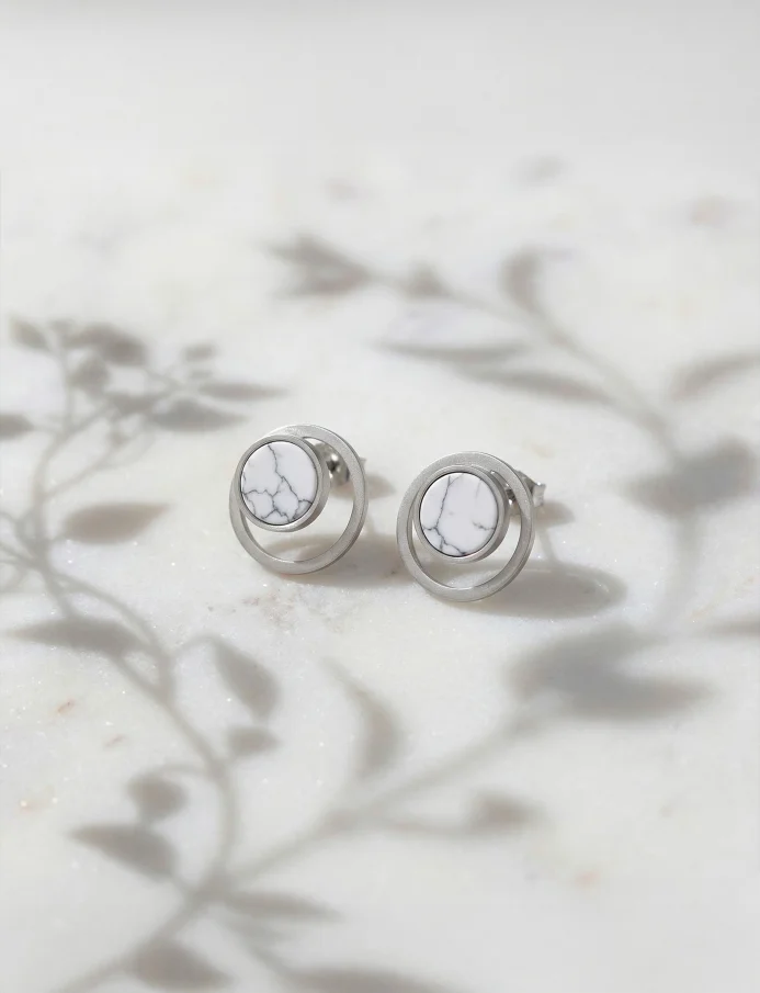 Earrings Hirea Silver