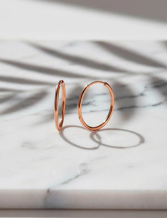 Earrings Yetta Middle Rose Gold