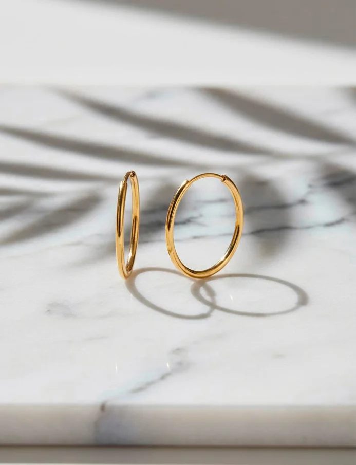 Earrings Yetta Middle Gold