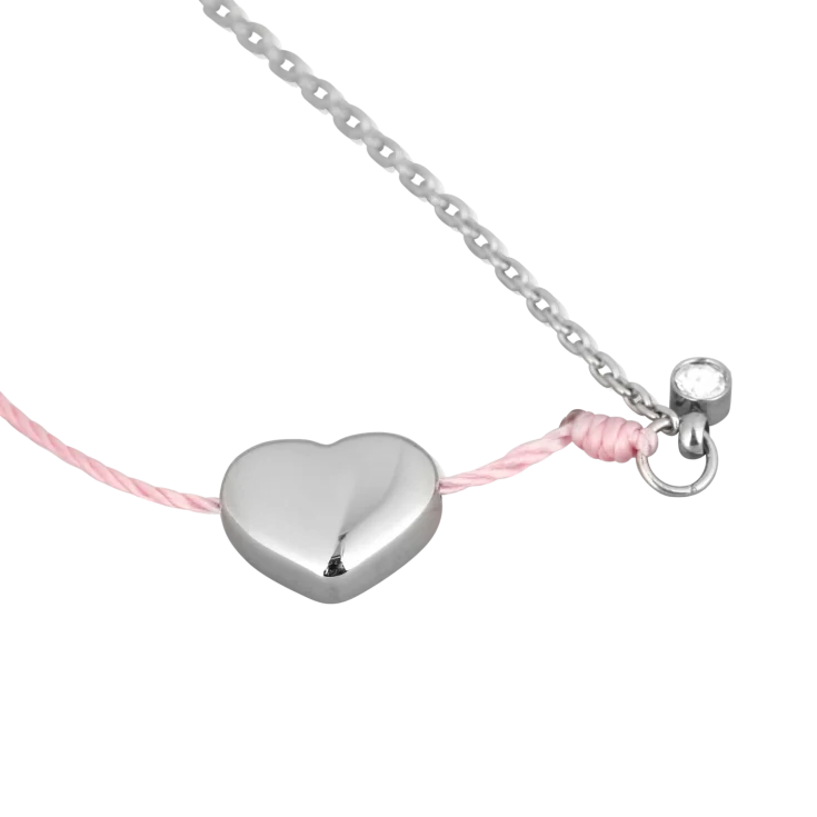 Bracelet Shiny Heart Pink