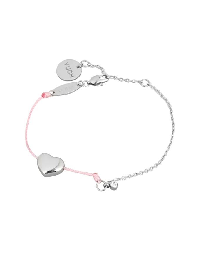 Bracelet Shiny Heart Pink