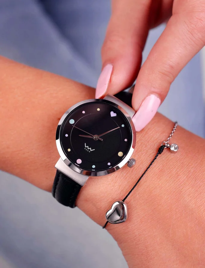 Bracelet Shiny Heart Black