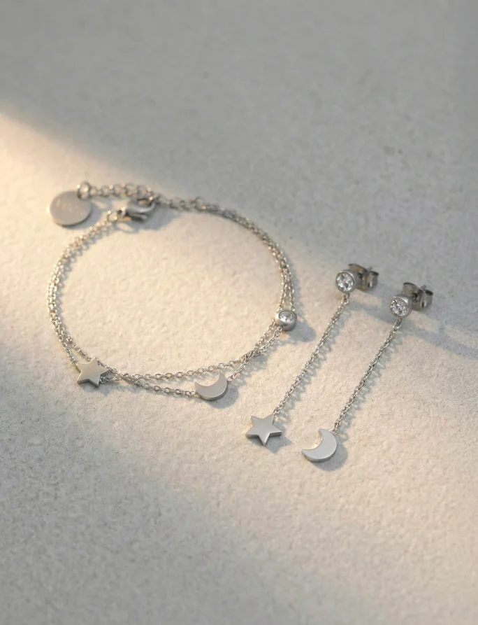 Earrings Infinity Silver