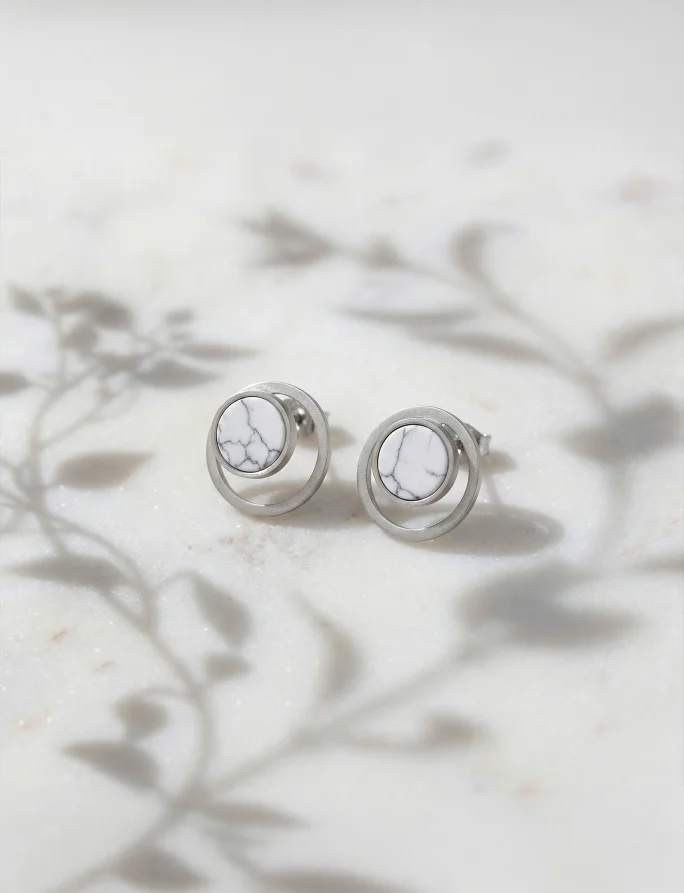 Earrings Hirea Silver