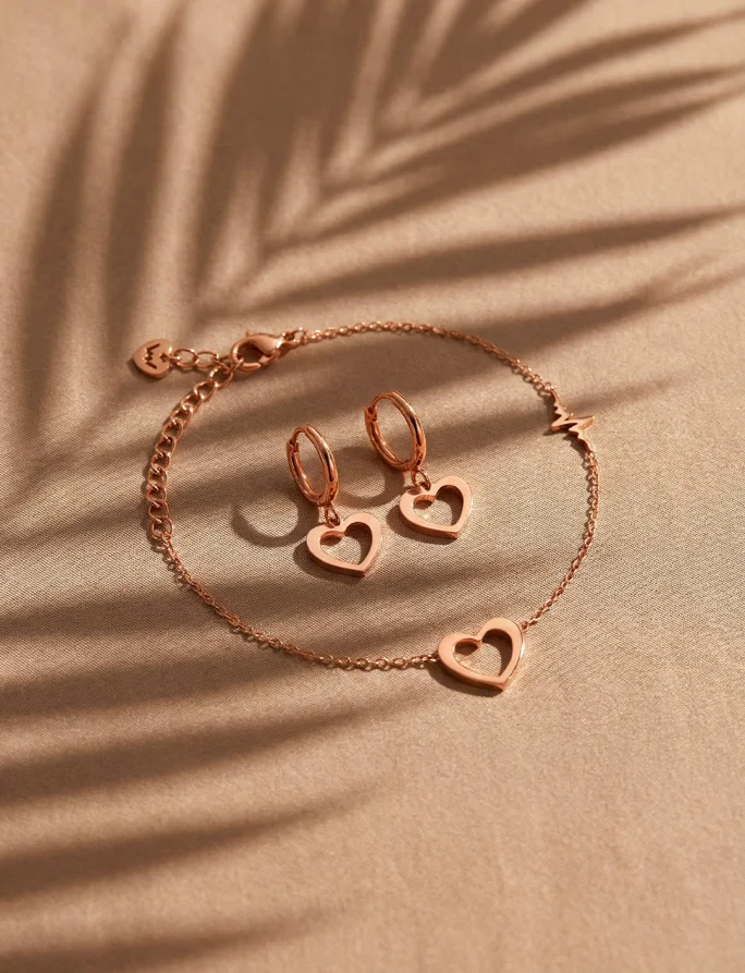 Earrings Glimmer Rose Gold