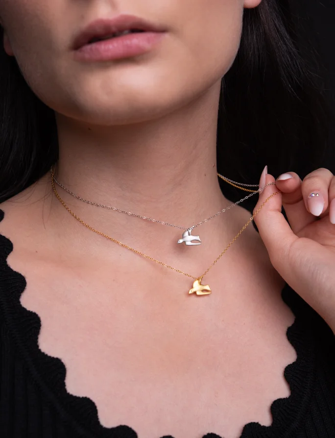 Necklace Dove Silver