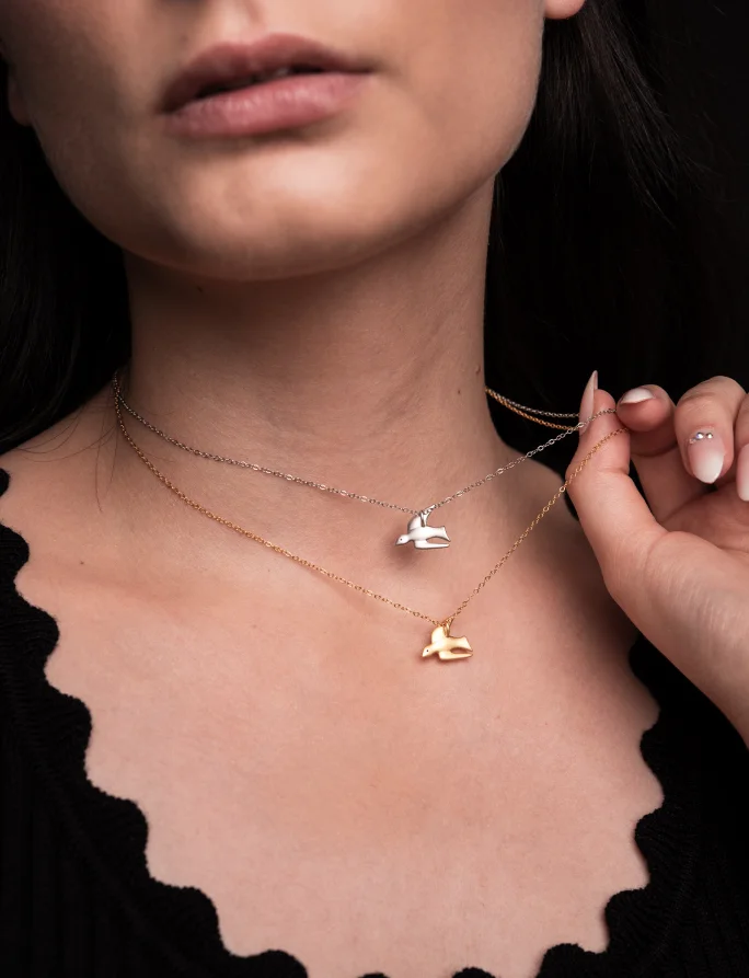 Necklace Dove Rose Gold