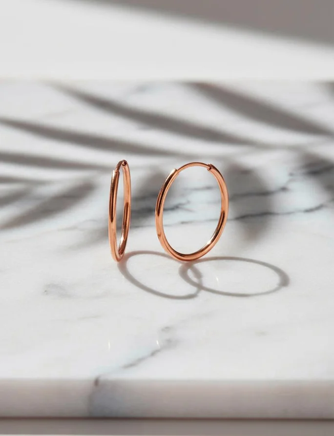 Earrings Yetta Middle Rose Gold
