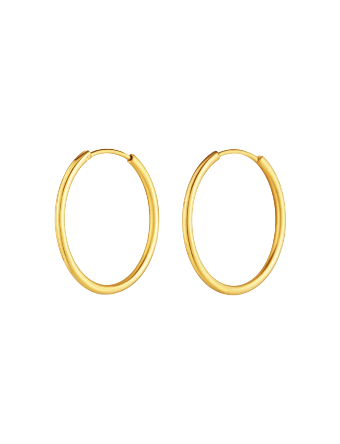 Earrings Yetta Middle Gold