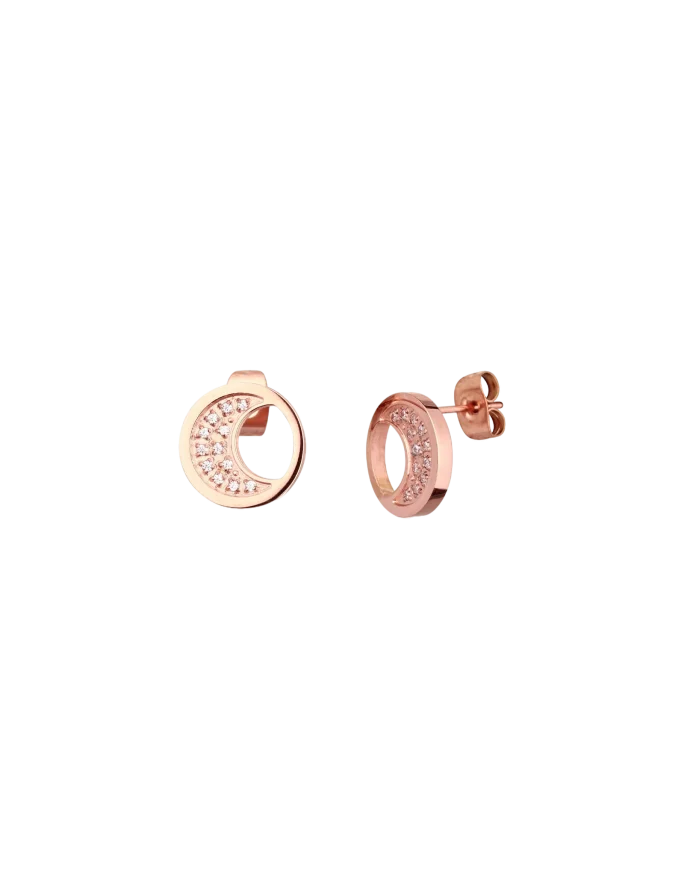 Earrings Moon Rose Gold