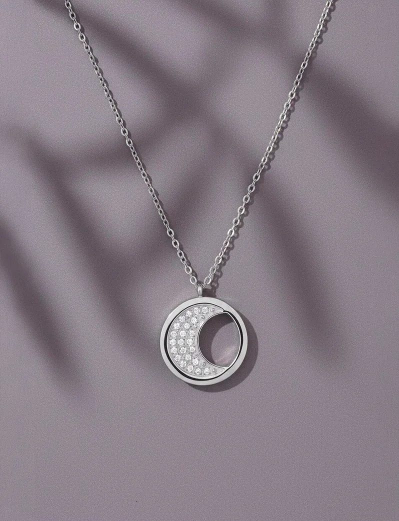 Necklace Moon Silver