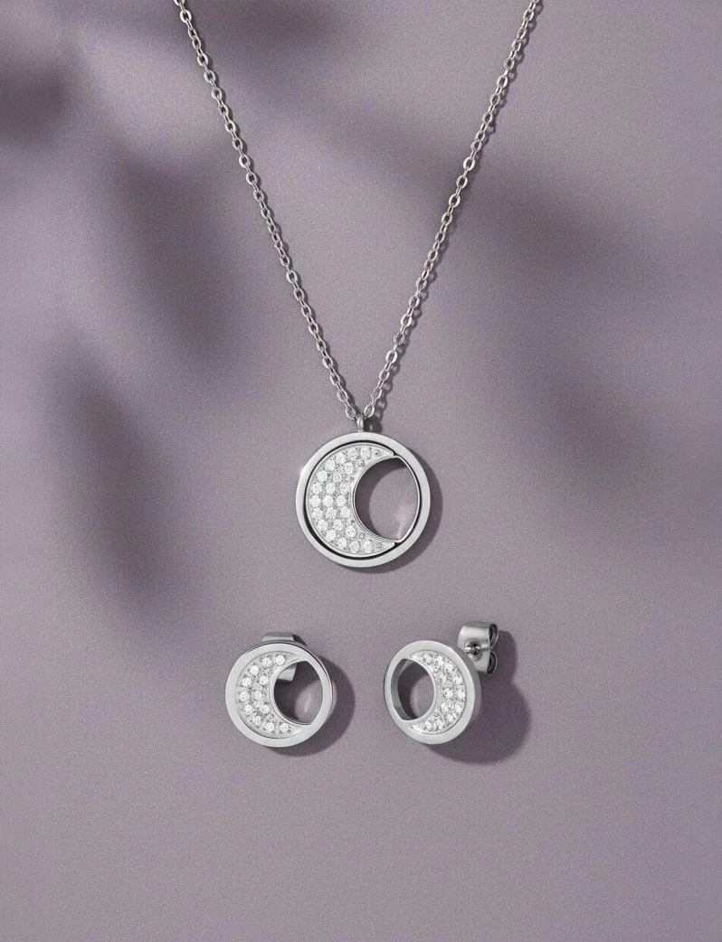 Necklace Moon Silver