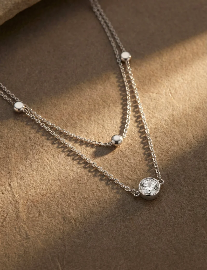 Necklace Elista Silver