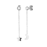 Earrings Infinity Silver
