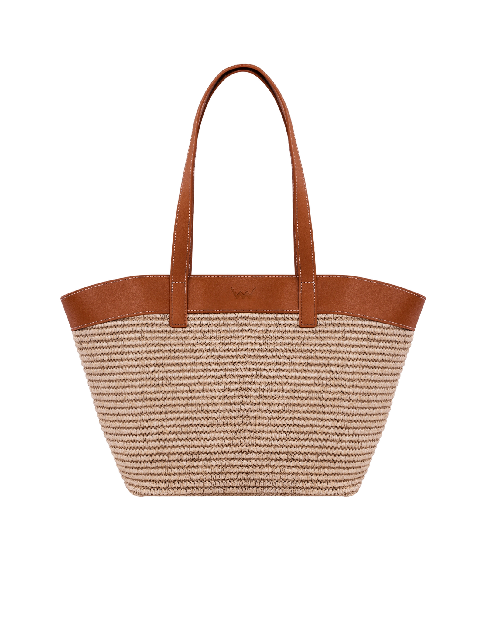 Sora Rio Brown - large raffia bag | VUCH